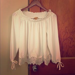 Wrangler off the shoulder shirt